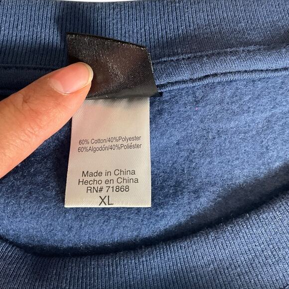 KISS Band Graphic Crewneck Sweatshirt Blue XL Rock Music Retro 60/40 Blend New - Picture 11 of 12